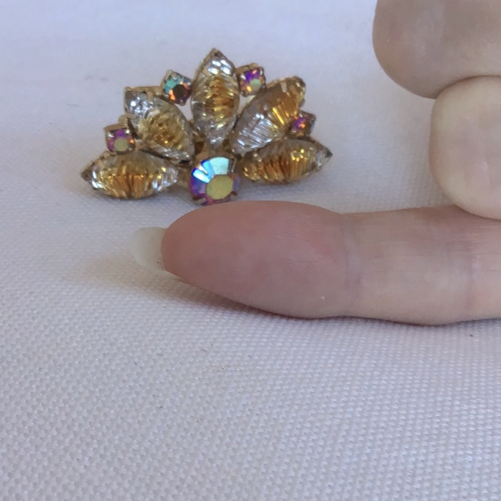 Vintage Rhinestone Brooch - Picture 2 of 4